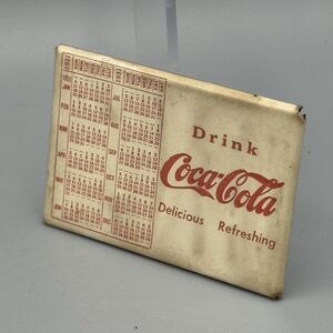 1931 Drink Coca Cola Pocket Calendar Mirror Advertising Graphics Refreshing